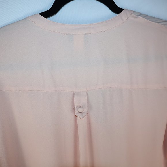 Torrid Blush Pink Harper Georgette Pullover 3/4 Sleeve Blouse Womens Size L (00) - Picture 10 of 12